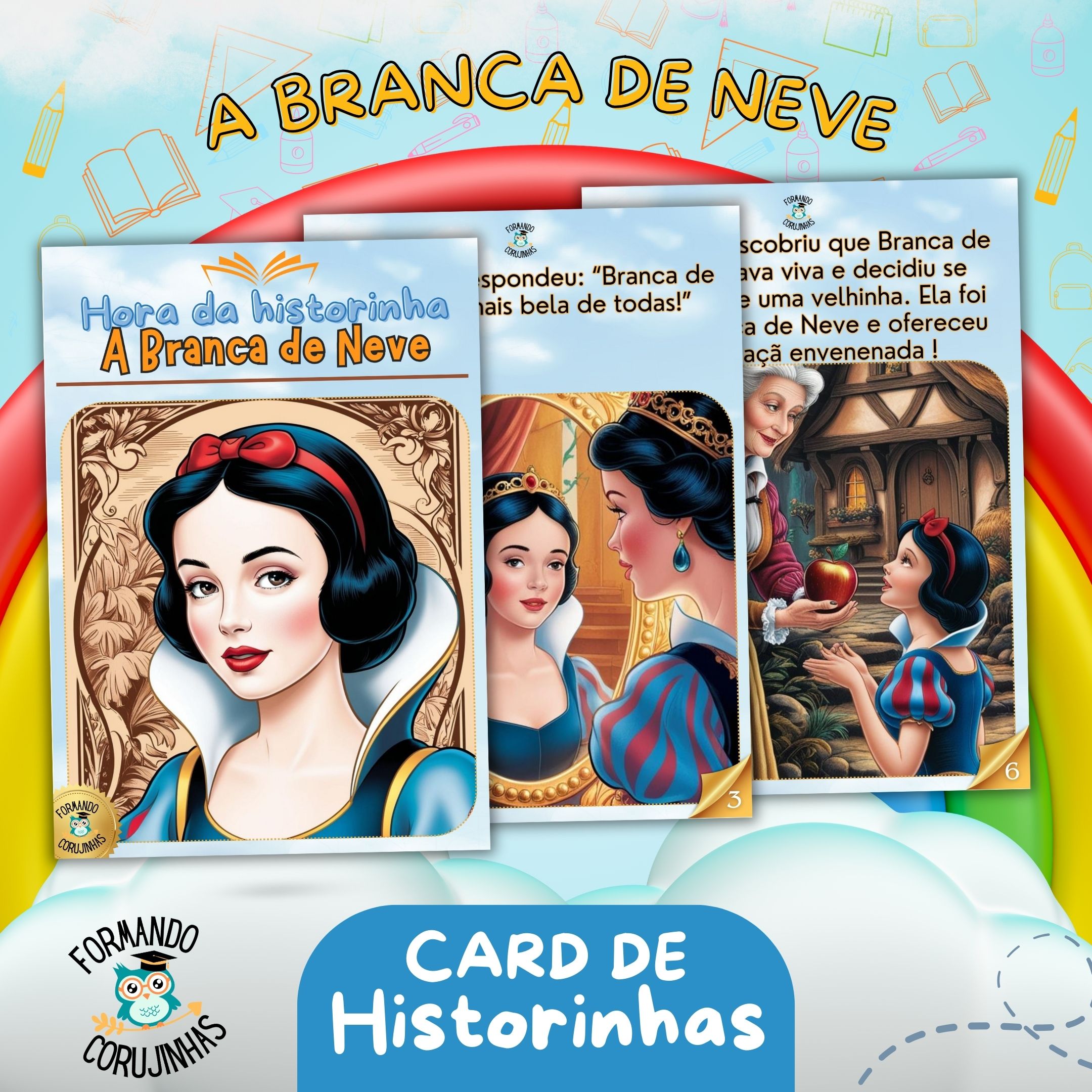A Importância de Ler Histórias: A Branca de Neve baixe a História